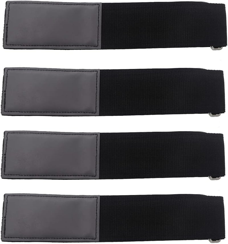 Skipwall Reusable Ladder Straps,Ladder Rack Tie Down Straps,Quality Hook and Loop Securing Straps,Multipurpose Storage Straps (33'' x 2'') (Black 4 Pack) - Image 1